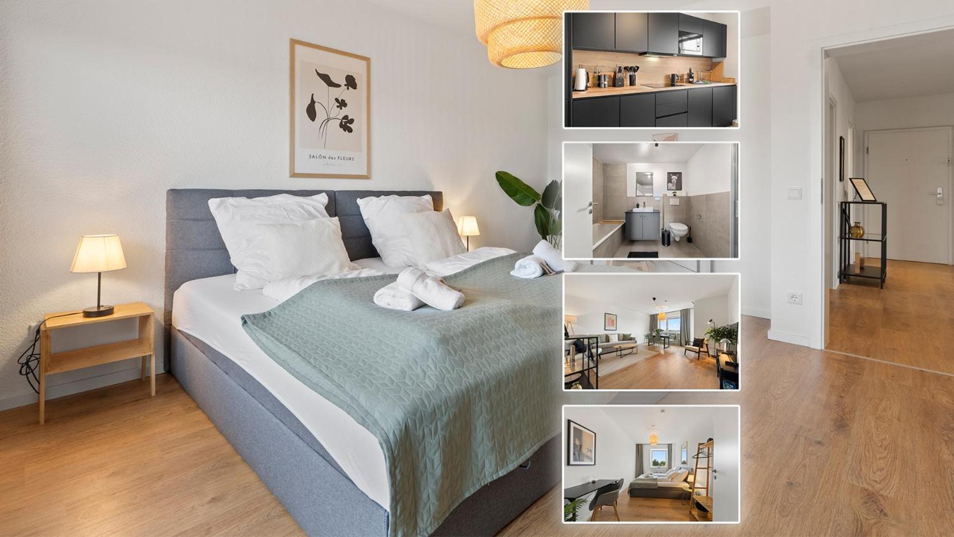 *Top* Moderne Wohnung - Naehe Koeln: Dom, Messe, Flughafen, Lanxess-Arena ベルギッシュ・グラートバッハ エクステリア 写真